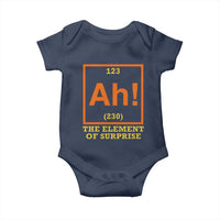 Ah The Element Of Surprise Baby Onesie Chemistry Science Humor Retro Periodic Table