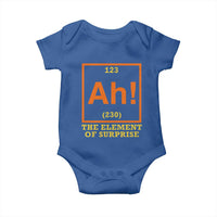 Ah The Element Of Surprise Baby Onesie Chemistry Science Humor Retro Periodic Table