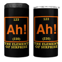 Ah The Element Of Surprise 4 in 1 Can Cooler Tumbler Chemistry Science Humor Retro Periodic Table