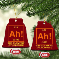 Ah The Element Of Surprise Ceramic Ornament Chemistry Science Humor Retro Periodic Table
