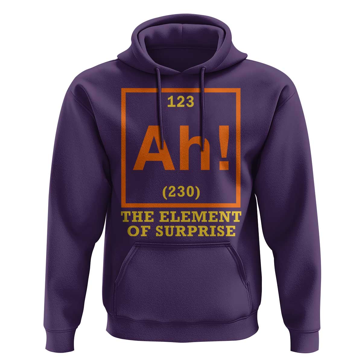 Ah The Element Of Surprise Hoodie Chemistry Science Humor Retro Periodic Table