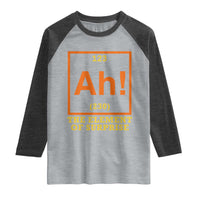 Ah The Element Of Surprise Raglan Shirt Chemistry Science Humor Retro Periodic Table