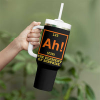 Ah The Element Of Surprise Tumbler With Handle Chemistry Science Humor Retro Periodic Table