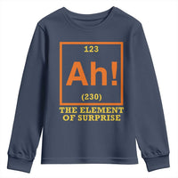 Ah The Element Of Surprise Youth Sweatshirt Chemistry Science Humor Retro Periodic Table
