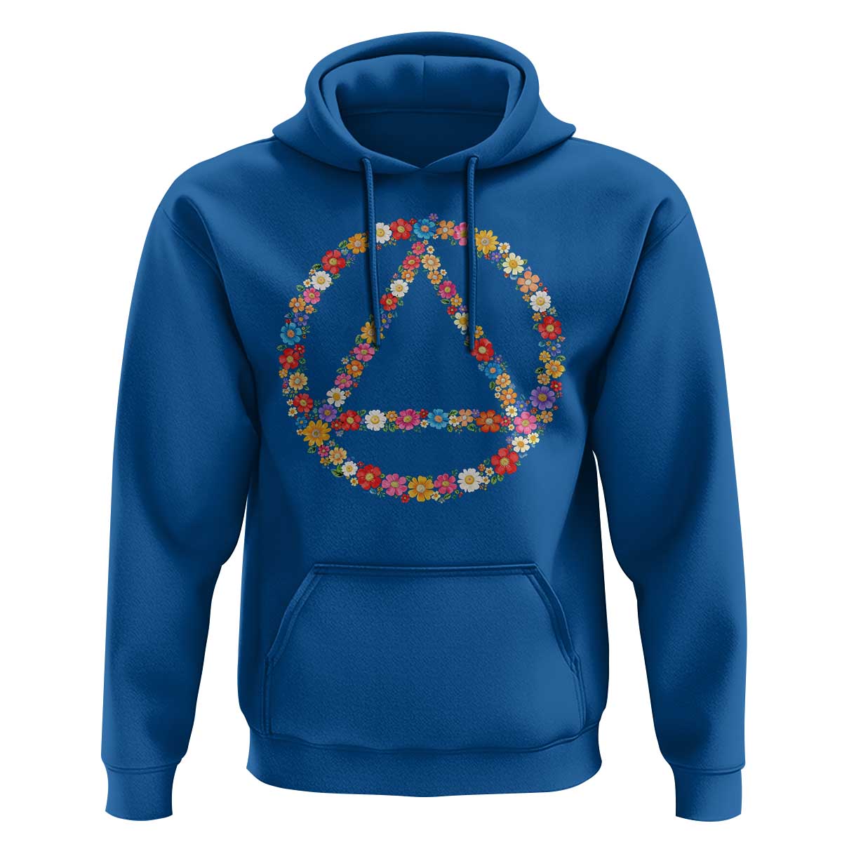 AA Sober Retro Flower Symbol Serenity Recovery Hoodie