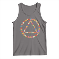 AA Sober Retro Flower Symbol Serenity Recovery Tank Top