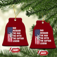 Funny Boat Captain Ceramic Ornament Dad Husband The Man The Myth The Captain Legend - Wonder Print Shop