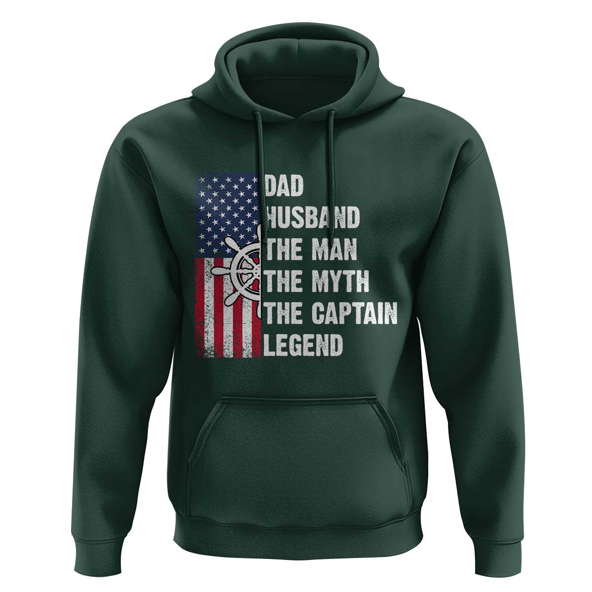Funny Boat Captain Hoodie Dad Husband The Man The Myth The Captain Legend