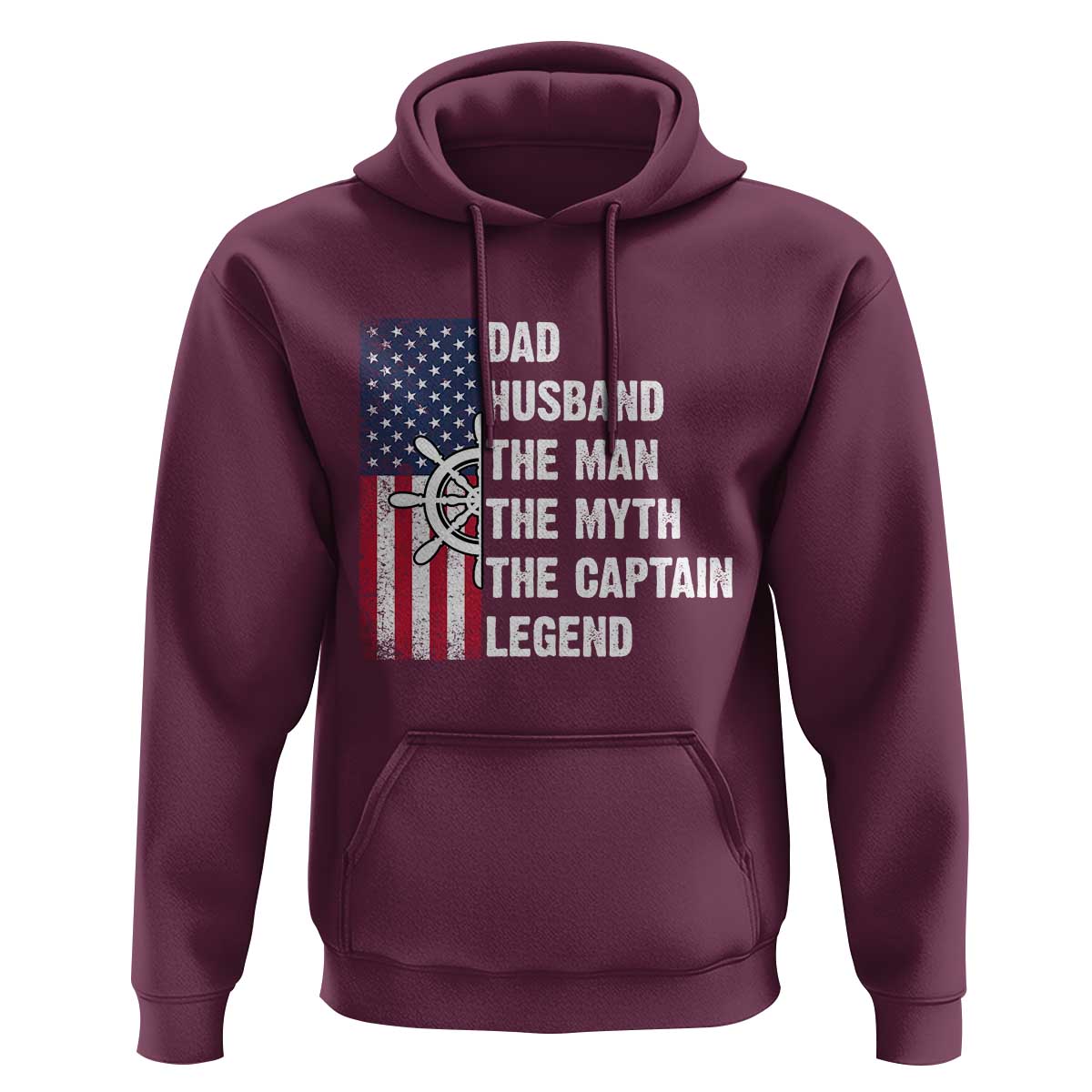 Funny Boat Captain Hoodie Dad Husband The Man The Myth The Captain Legend