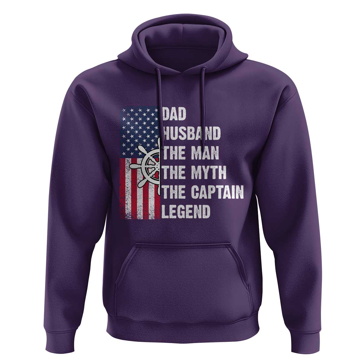 Funny Boat Captain Hoodie Dad Husband The Man The Myth The Captain Legend