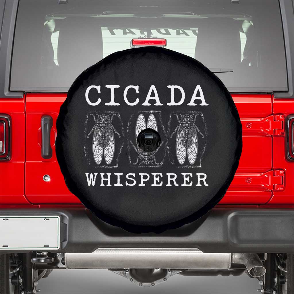 Funny Cicada Whisperer Spare Tire Cover Periodical Cicada Swarm
