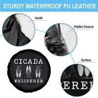 Funny Cicada Whisperer Spare Tire Cover Periodical Cicada Swarm