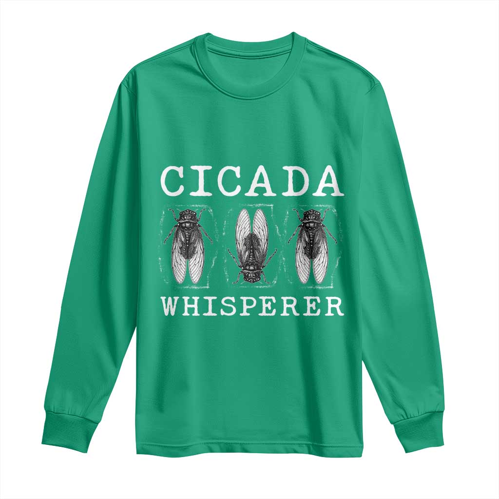 Funny Cicada Whisperer Long Sleeve Shirt Periodical Cicada Swarm