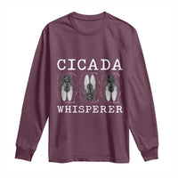 Funny Cicada Whisperer Long Sleeve Shirt Periodical Cicada Swarm