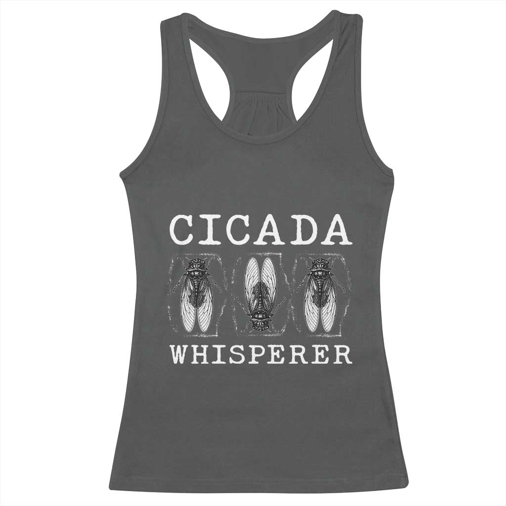 Funny Cicada Whisperer Racerback Tank Top Periodical Cicada Swarm