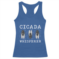 Funny Cicada Whisperer Racerback Tank Top Periodical Cicada Swarm