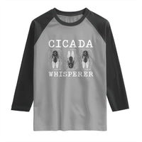 Funny Cicada Whisperer Raglan Shirt Periodical Cicada Swarm