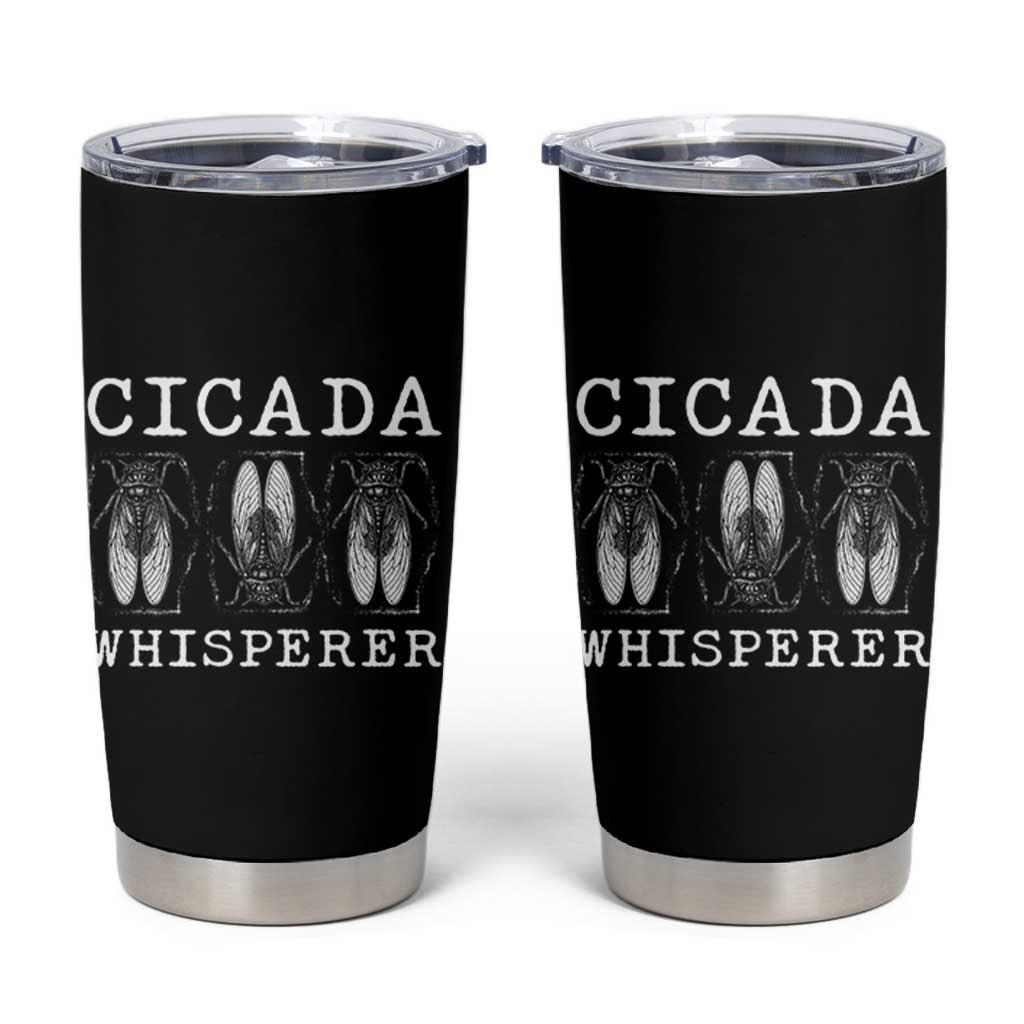 Funny Cicada Whisperer Tumbler Cup Periodical Cicada Swarm