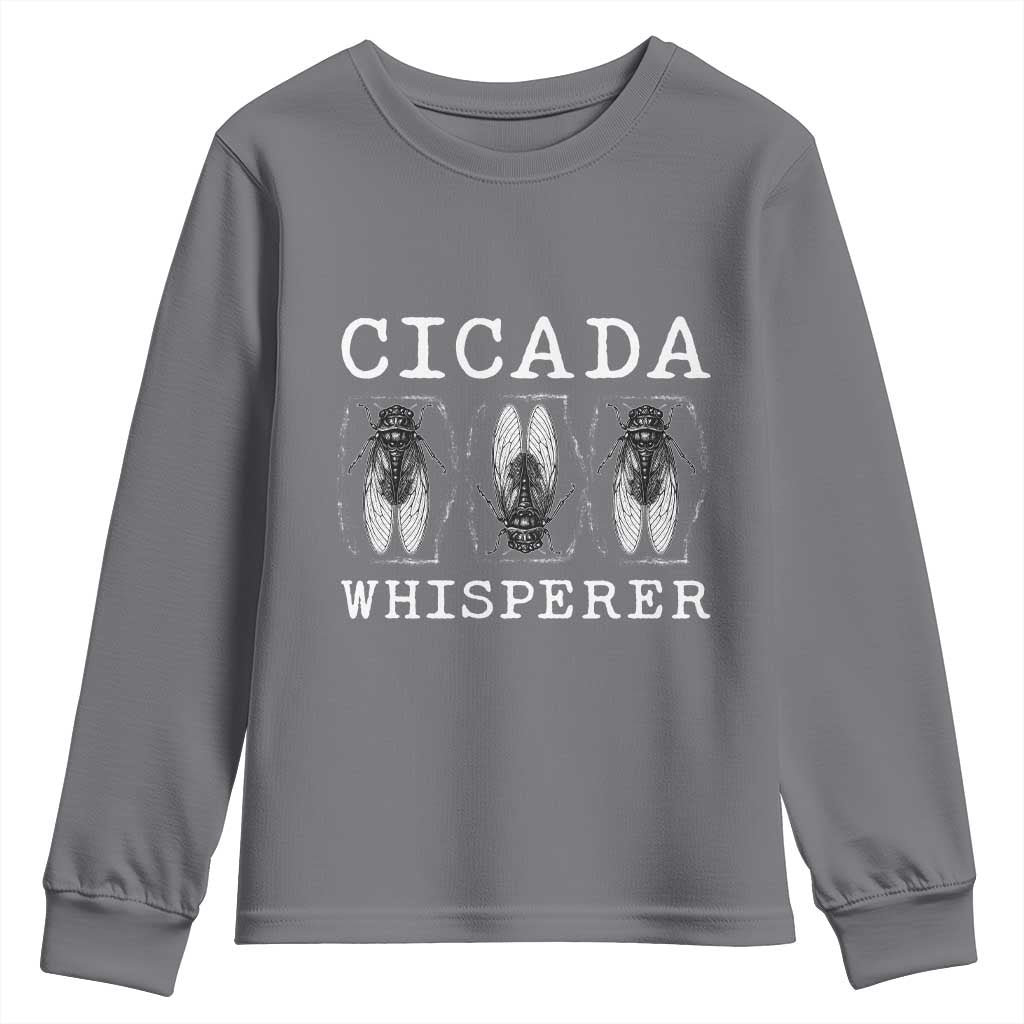 Funny Cicada Whisperer Youth Sweatshirt Periodical Cicada Swarm