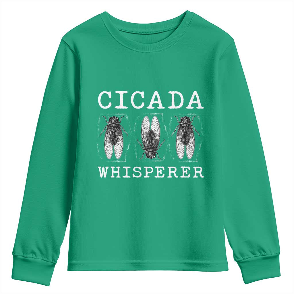 Funny Cicada Whisperer Youth Sweatshirt Periodical Cicada Swarm