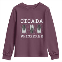 Funny Cicada Whisperer Youth Sweatshirt Periodical Cicada Swarm