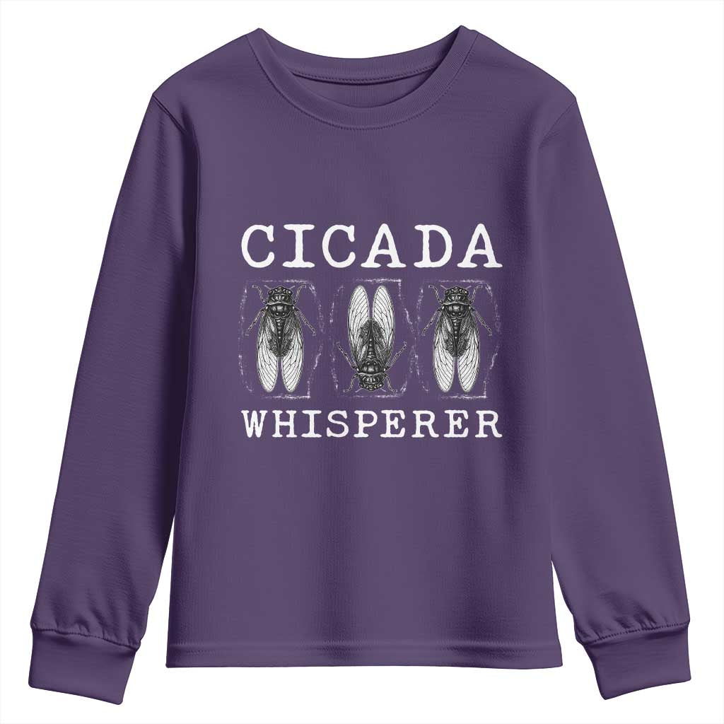 Funny Cicada Whisperer Youth Sweatshirt Periodical Cicada Swarm