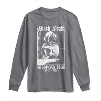 Black Death European Tour Long Sleeve Shirt Plague Rat Medieval History Skull Gothic - Wonder Print Shop
