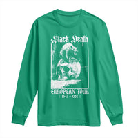 Black Death European Tour Long Sleeve Shirt Plague Rat Medieval History Skull Gothic - Wonder Print Shop