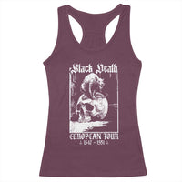 Black Death European Tour Racerback Tank Top Plague Rat Medieval History Skull Gothic - Wonder Print Shop