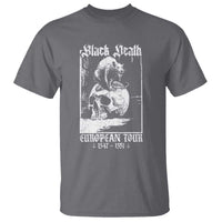 Black Death European Tour T Shirt Plague Rat Medieval History Skull Gothic - Wonder Print Shop