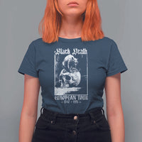 Black Death European Tour T Shirt For Women Plague Rat Medieval History Skull Gothic - Wonder Print Shop