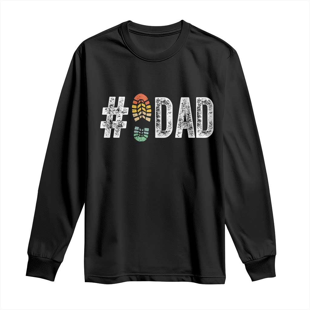 Funny Number Stepdad Bonus Dad Father's Day Long Sleeve Shirt