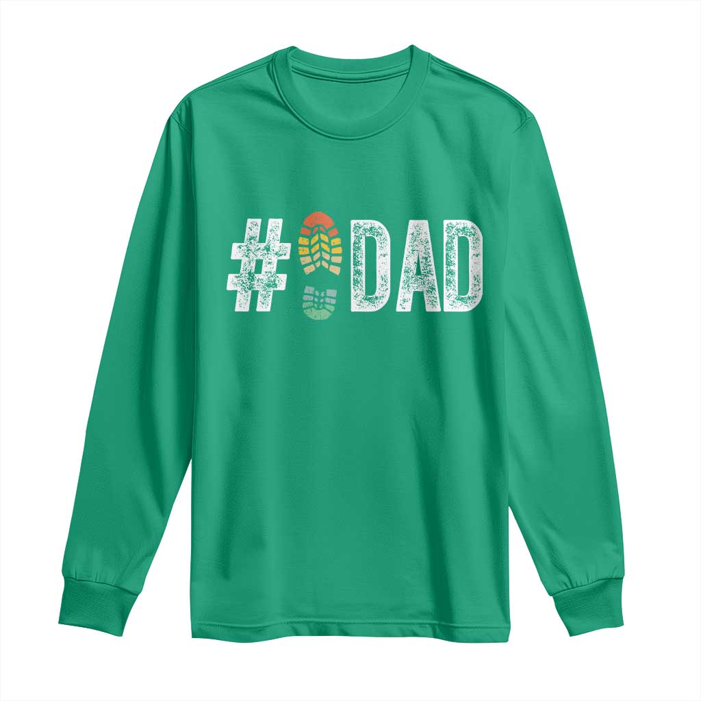 Funny Number Stepdad Bonus Dad Father's Day Long Sleeve Shirt