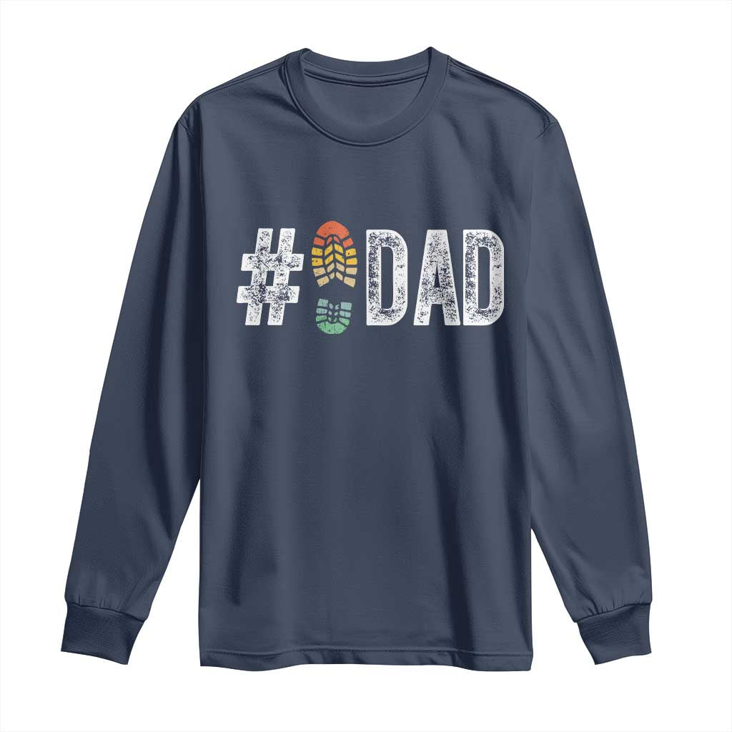 Funny Number Stepdad Bonus Dad Father's Day Long Sleeve Shirt