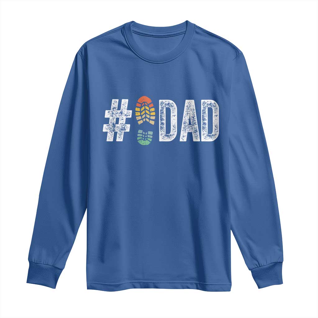 Funny Number Stepdad Bonus Dad Father's Day Long Sleeve Shirt