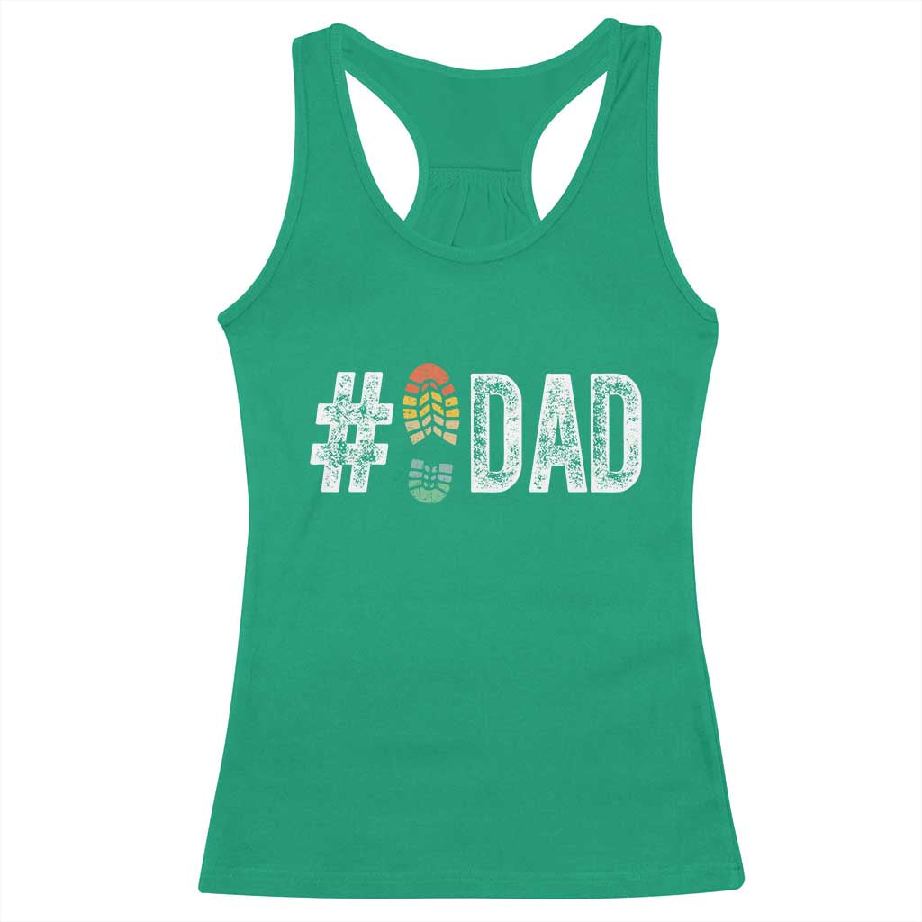 Funny Number Stepdad Bonus Dad Father's Day Racerback Tank Top