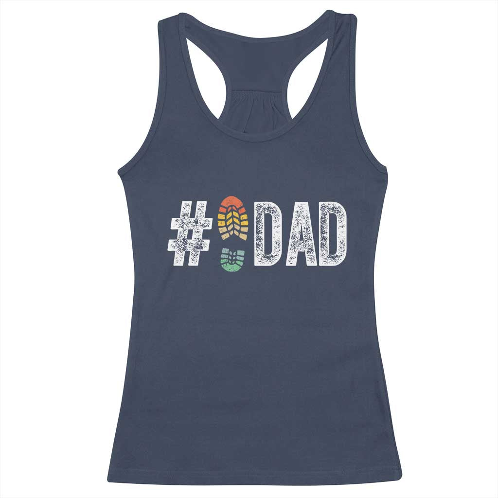 Funny Number Stepdad Bonus Dad Father's Day Racerback Tank Top