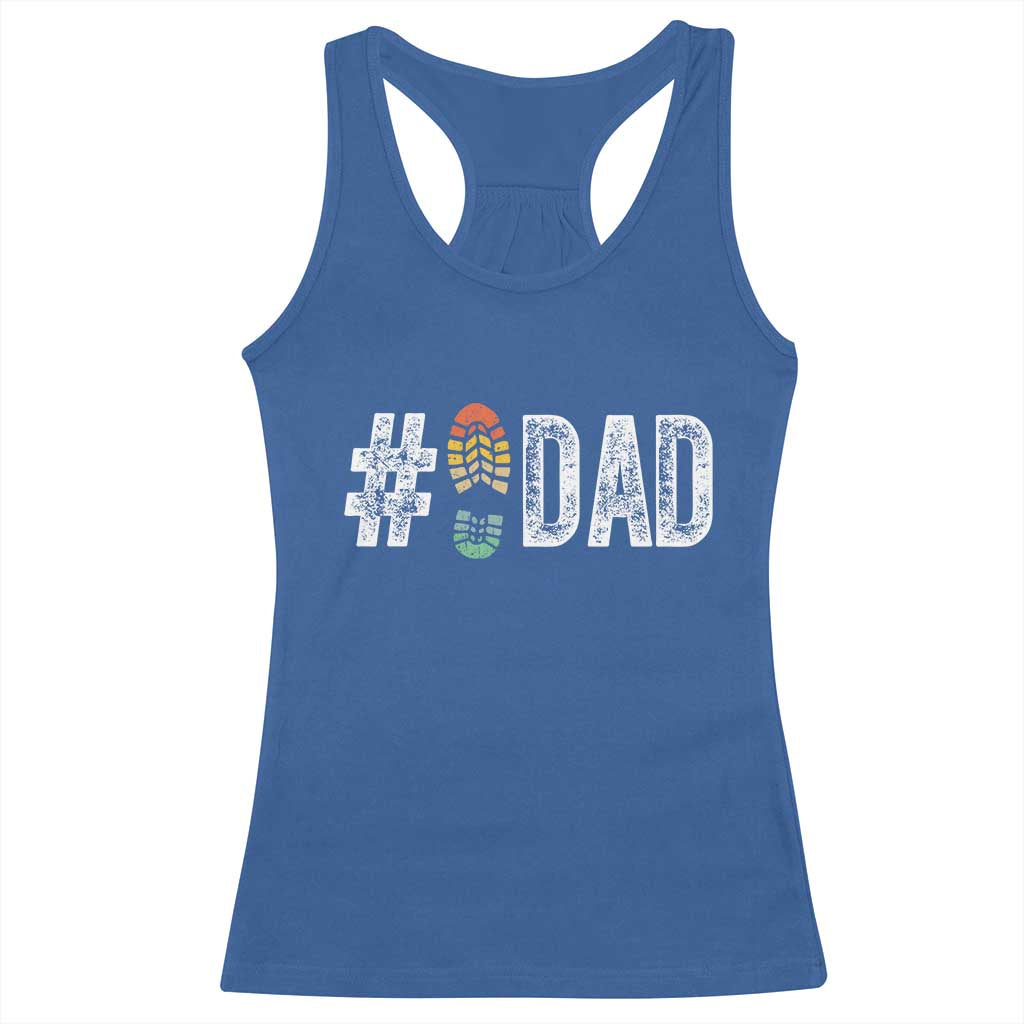 Funny Number Stepdad Bonus Dad Father's Day Racerback Tank Top