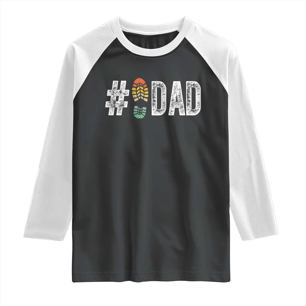 Funny Number Stepdad Bonus Dad Father's Day Raglan Shirt
