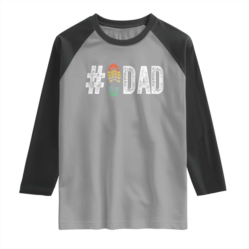 Funny Number Stepdad Bonus Dad Father's Day Raglan Shirt