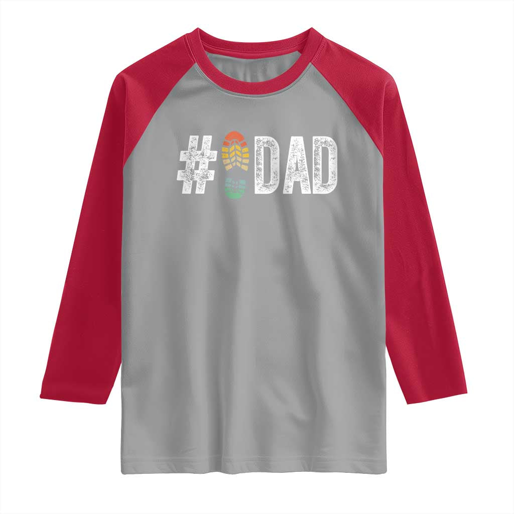 Funny Number Stepdad Bonus Dad Father's Day Raglan Shirt