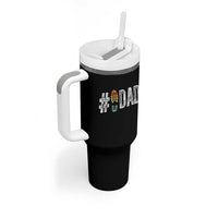 Funny Number Stepdad Bonus Dad Father's Day Tumbler With Handle