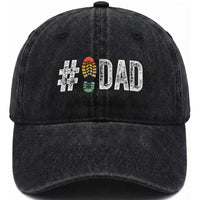 Funny Number Stepdad Bonus Dad Father's Day Washed Cotton Baseball Cap