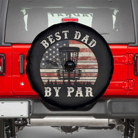 Funny Disc Golf Dad Best Dad By Par Spare Tire Cover Vintage American Flag Fathers Day