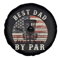 Funny Disc Golf Dad Best Dad By Par Spare Tire Cover Vintage American Flag Fathers Day