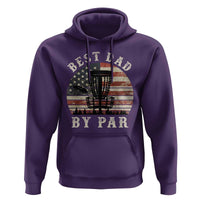 Funny Disc Golf Dad Best Dad By Par Hoodie Vintage American Flag Fathers Day