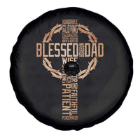 Blessed Dad Christian Spare Tire Cover Religious Cross Fathers Day