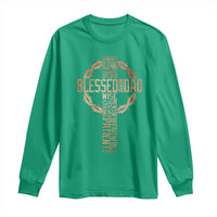 Blessed Dad Christian Long Sleeve Shirt Religious Cross Fathers Day