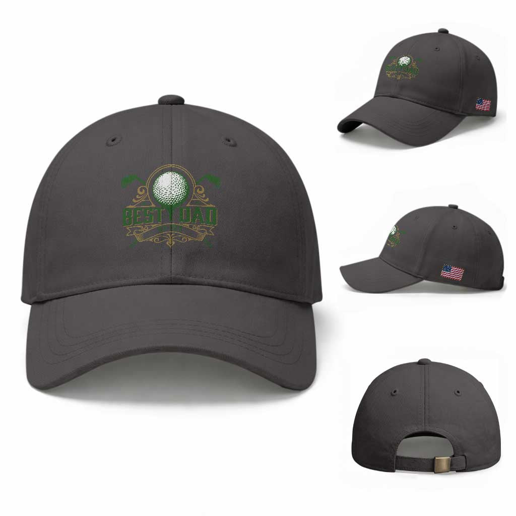 Funny Golfing Dad Baseball Cap Best Dad By Par Fathers Day