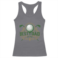 Funny Golfing Dad Racerback Tank Top Best Dad By Par Fathers Day
